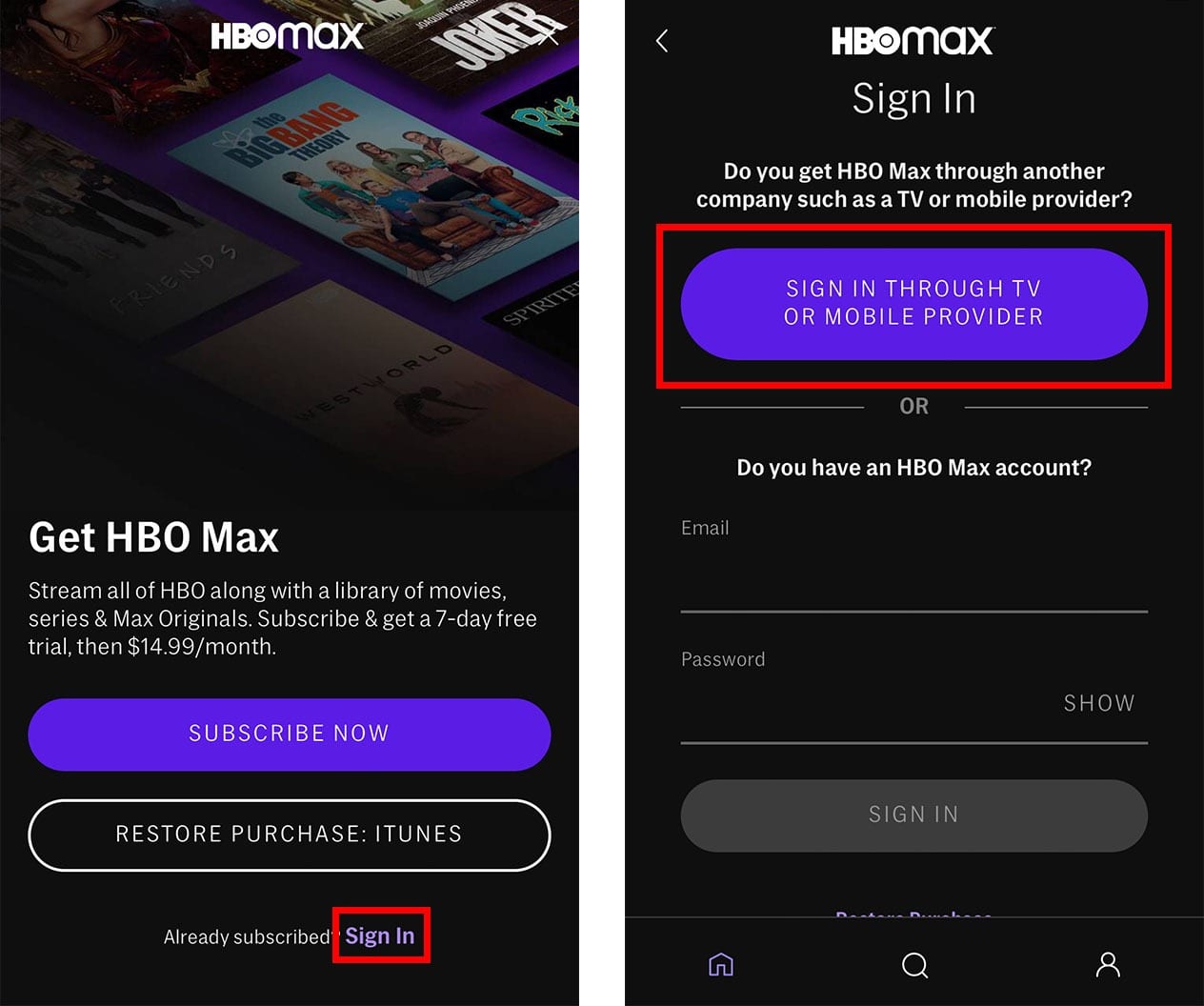 Explore HBO Max for free options