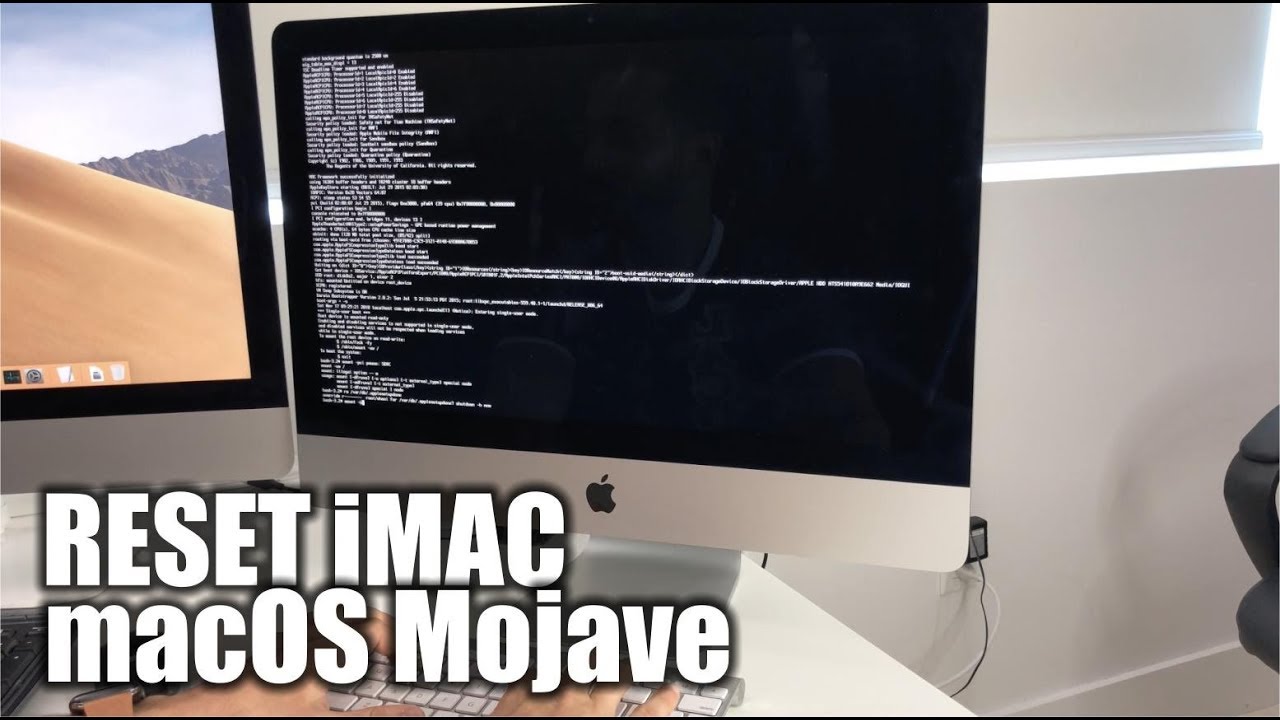 Resetting your iMac