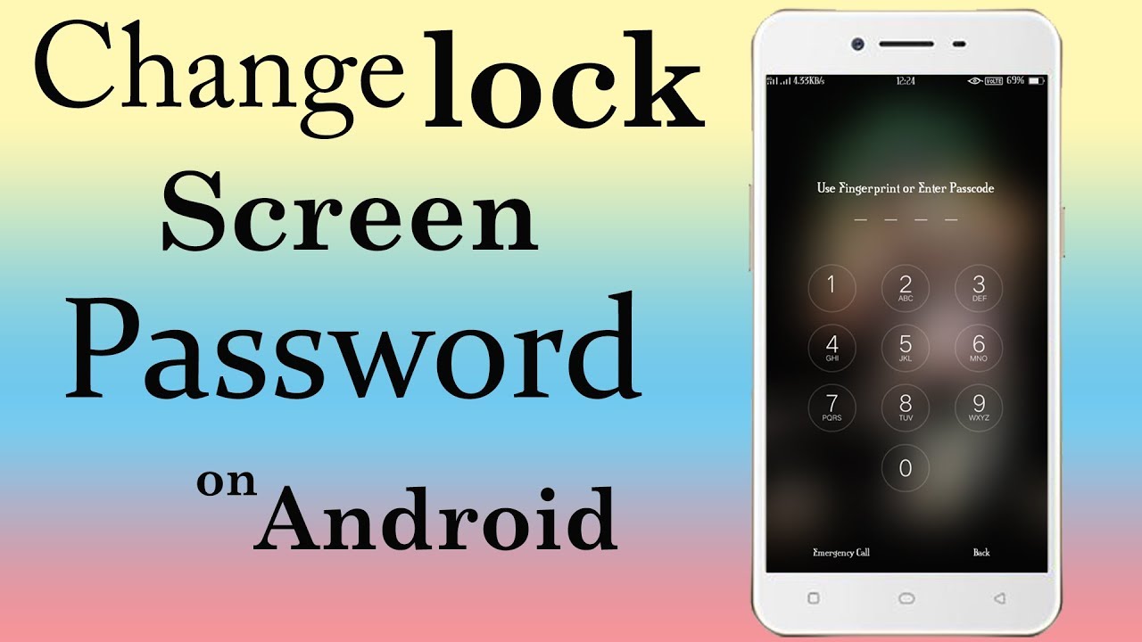 How to Change Phone Password Step 1